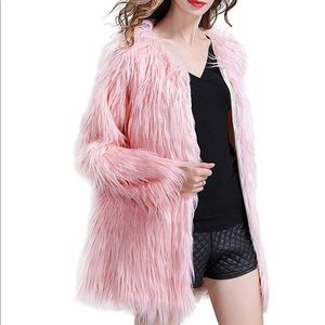 Faux Fur Pink Jacket